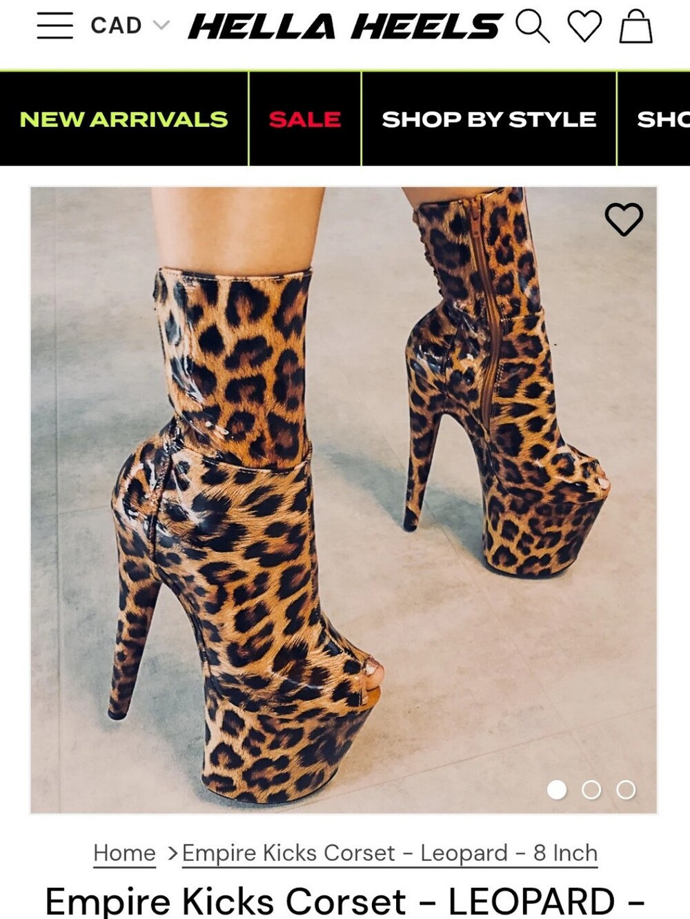 Hella Heels - Leopard Empire Kicks Corset